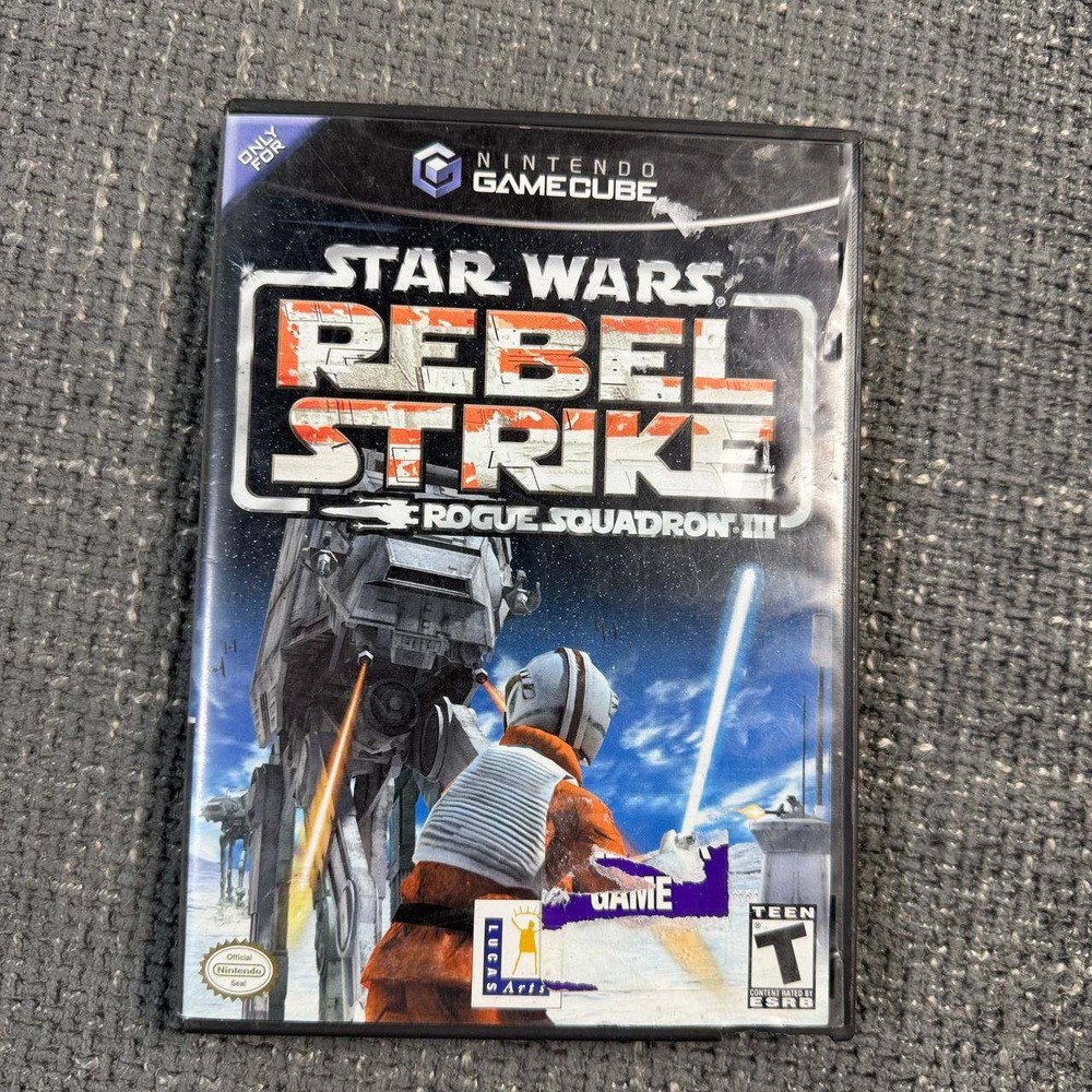 Nintendo Star Wars Rebel Strike GameCube NTSC Black Label 2003 Space Combat